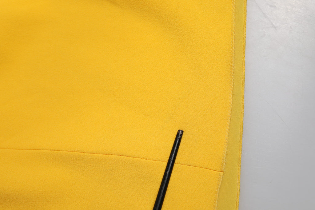 Yellow One Shoulder Side Slit Sheath Dress