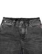 Gray Skinny Cotton Mid Waisted Denim Jeans