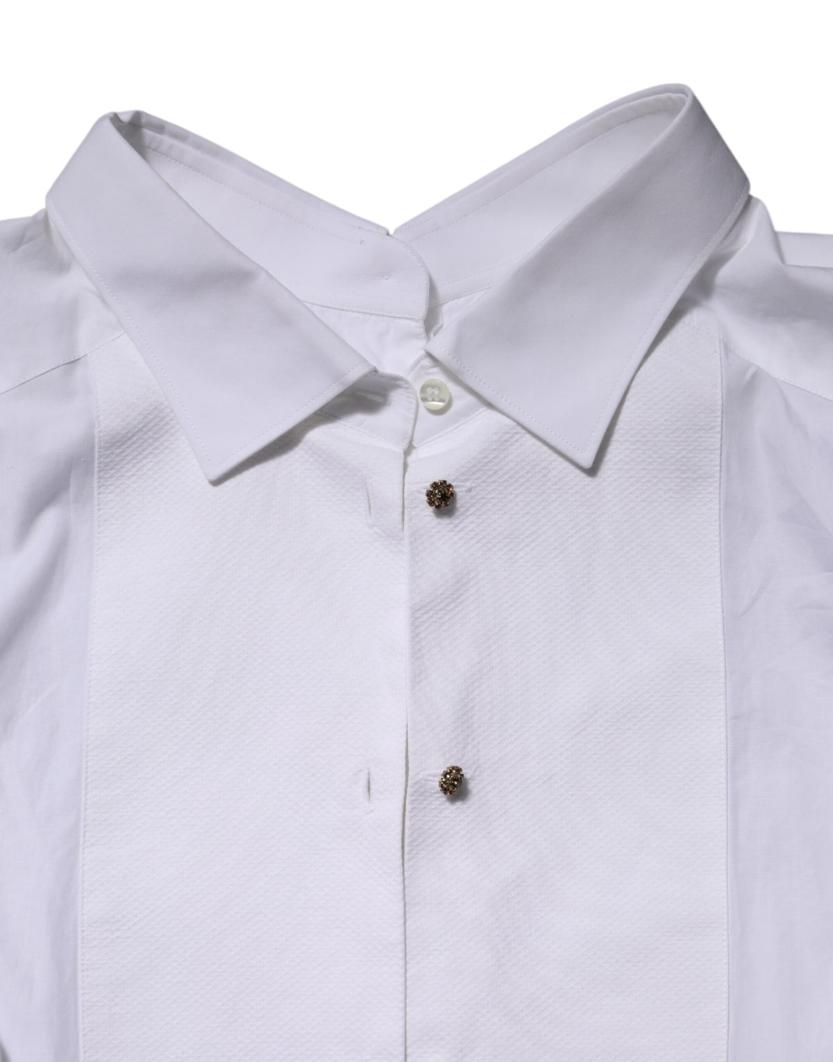 White Cotton Long Sleeves Formal Top Shirt
