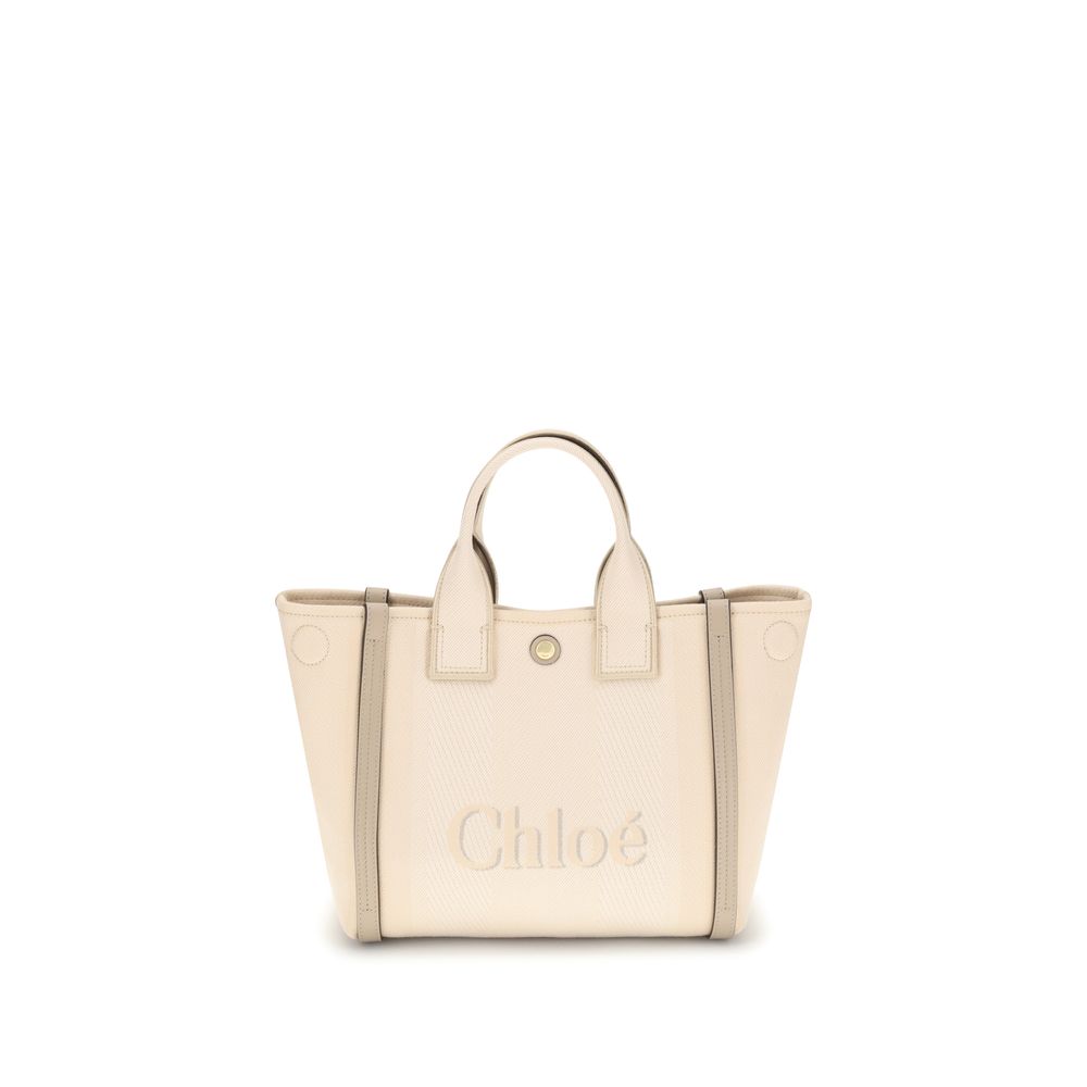 Beige Cotton Handbag