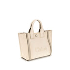 Beige Cotton Handbag
