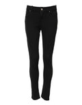 Black Cotton Stretch Slim Fit Denim Jeans