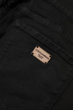 Black Cotton Stretch Slim Fit Denim Jeans