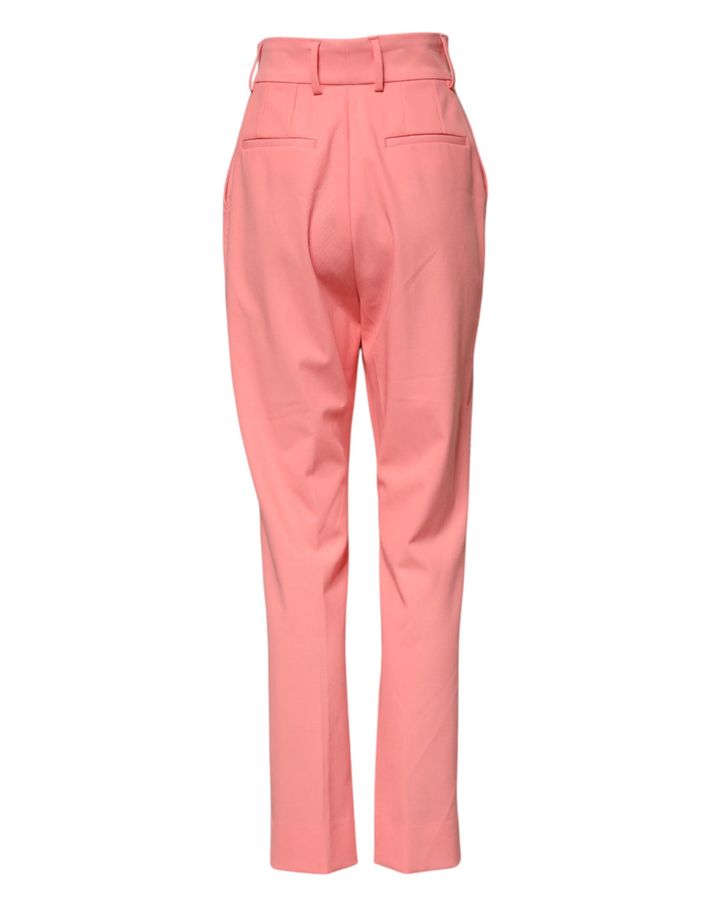 Pink High Waist Tapered Dress Pants