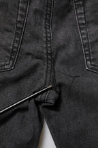 Black Cotton Low Waist Skinny Denim Jeans