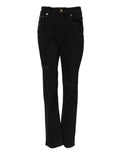 Black Boyfriend Cotton Flared Denim Jeans