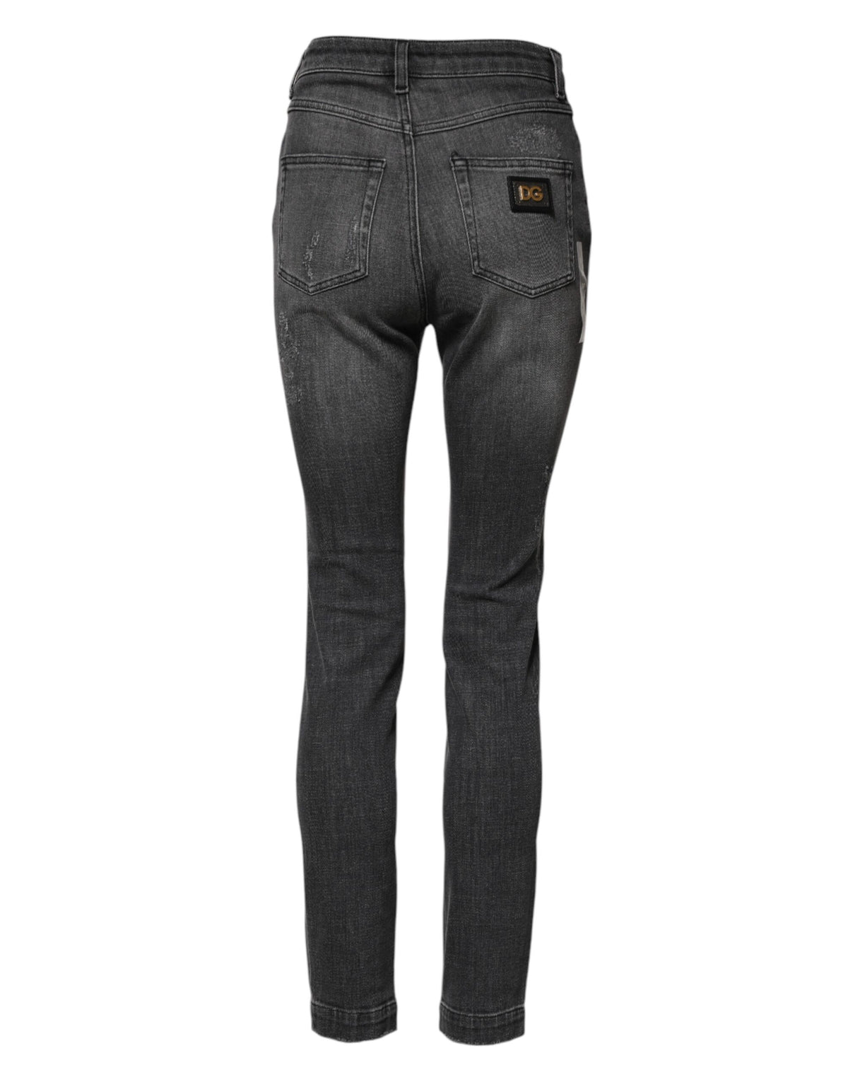 Dark Gray AUDREY Cotton Skinny Denim Jeans