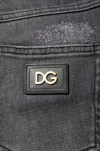 Dark Gray AUDREY Cotton Skinny Denim Jeans