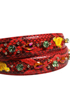Multicolor Embellished Handbag Accessory Shoulder Strap