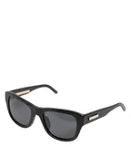 Black Leather Frame DG4177 Tinted Lens Sunglasses