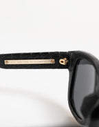 Black Leather Frame DG4177 Tinted Lens Sunglasses