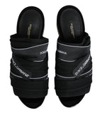 Black Slides Slip On Sandals Shoes