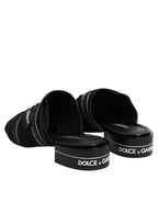 Black Slides Slip On Sandals Shoes
