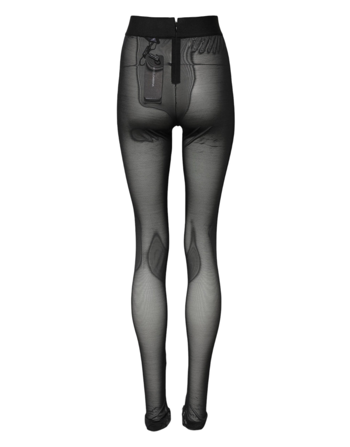 Black Nylon Leggings Stretch Pants