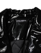 Polyester Black Quilted Puffer Coat  Jacket