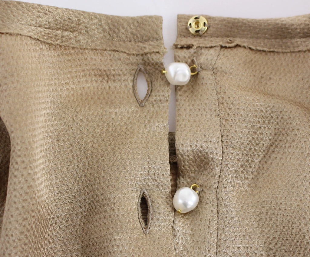 Gold SPECIAL Piece Runway Crystal Blouse