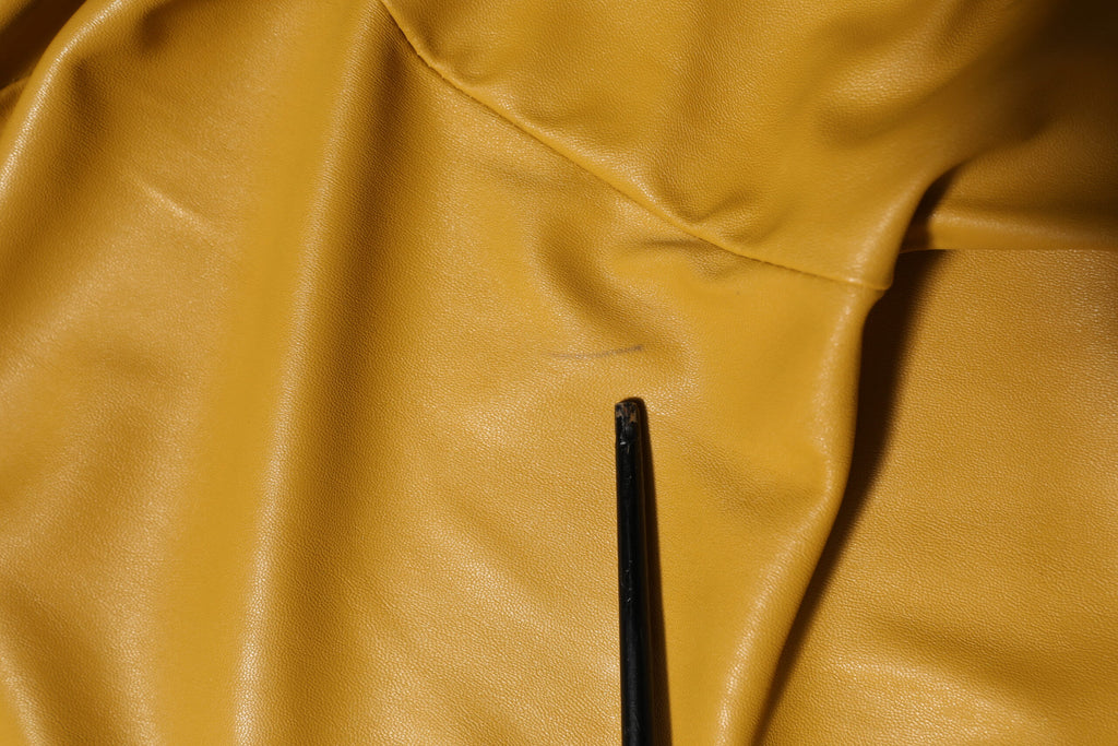 Polyester Belted Shirt Midi Long Sleeve Yellow Mustard
