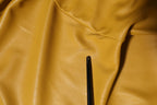 Polyester Belted Shirt Midi Long Sleeve Yellow Mustard