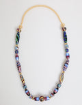 Multicolor Murano Glass Beads Gold Brass Chain Jewelry Necklace