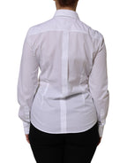 White Cotton Collared Dress Formal Shirt Top