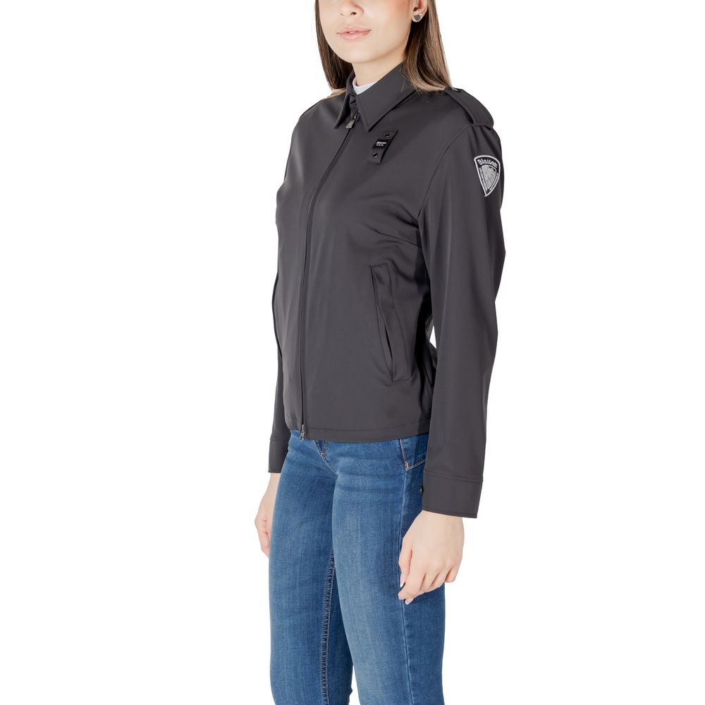 Black Polyamide Biker Jacket