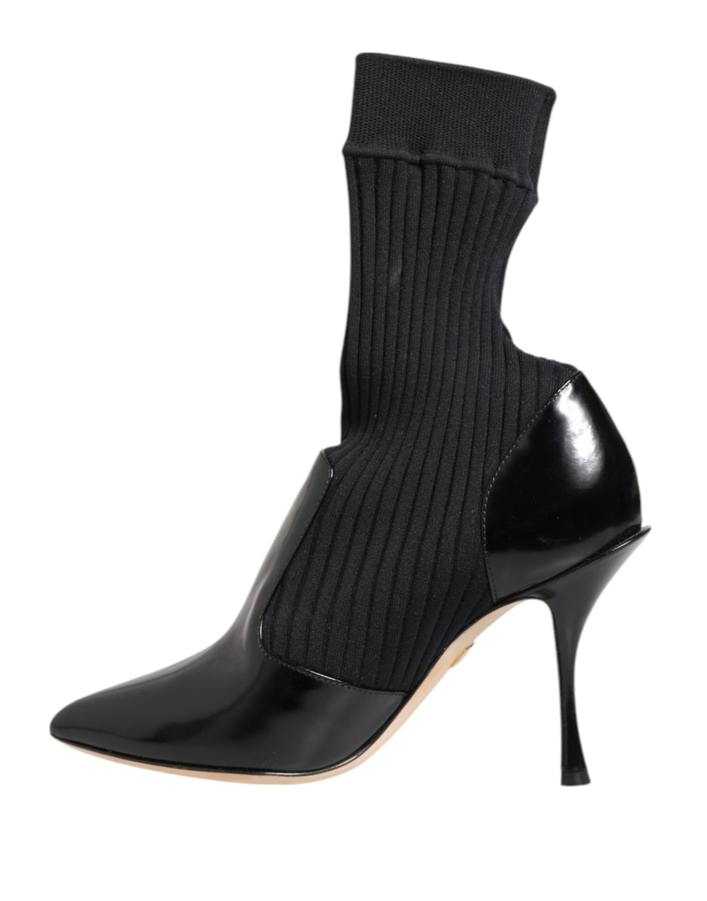 Black Stretch Stilettos Booties Socks Shoes