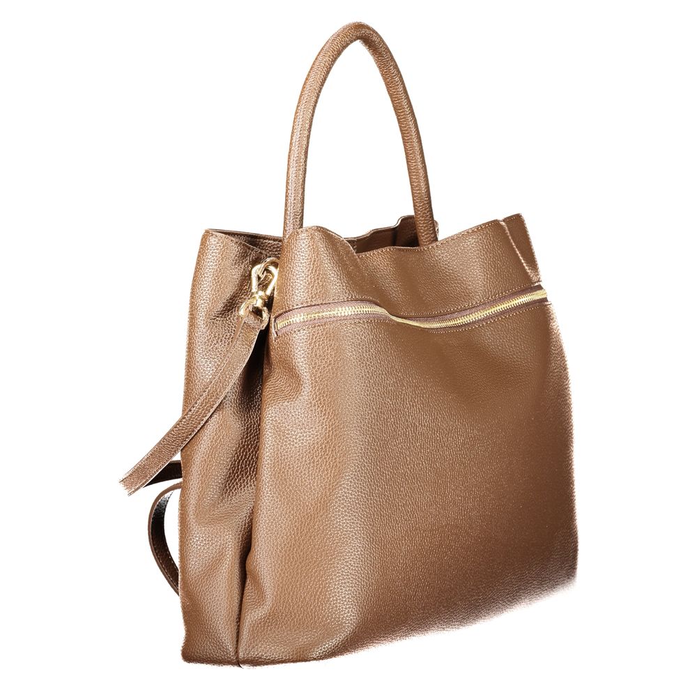 Marrone Poliuretano Woman Tote