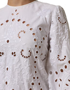 White Cut Out A-line Sheath Mini Dress