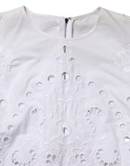 White Cut Out A-line Sheath Mini Dress