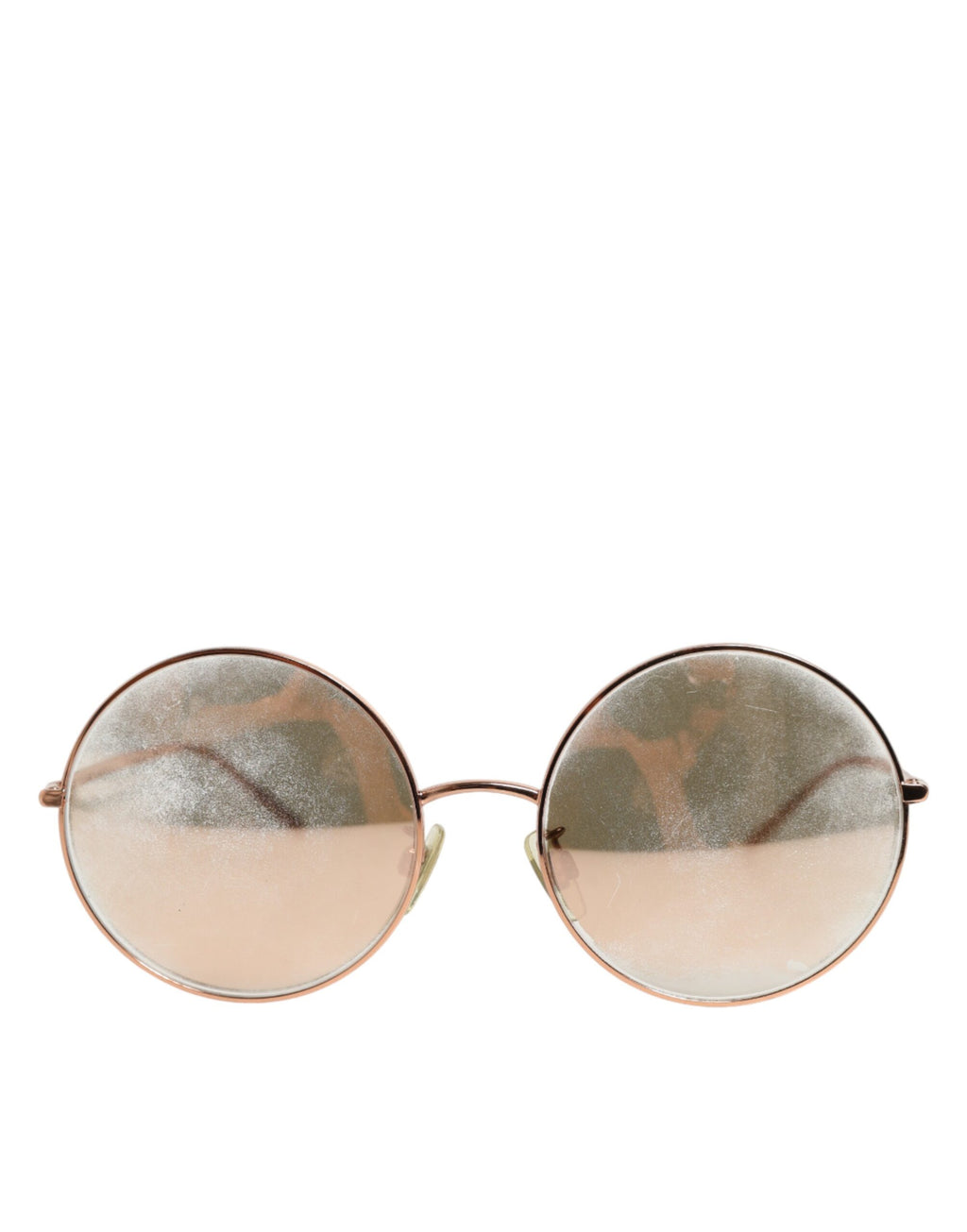 DG2215K Gold Metal Round Shades Eyewear Sunglasses
