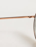 DG2215K Gold Metal Round Shades Eyewear Sunglasses