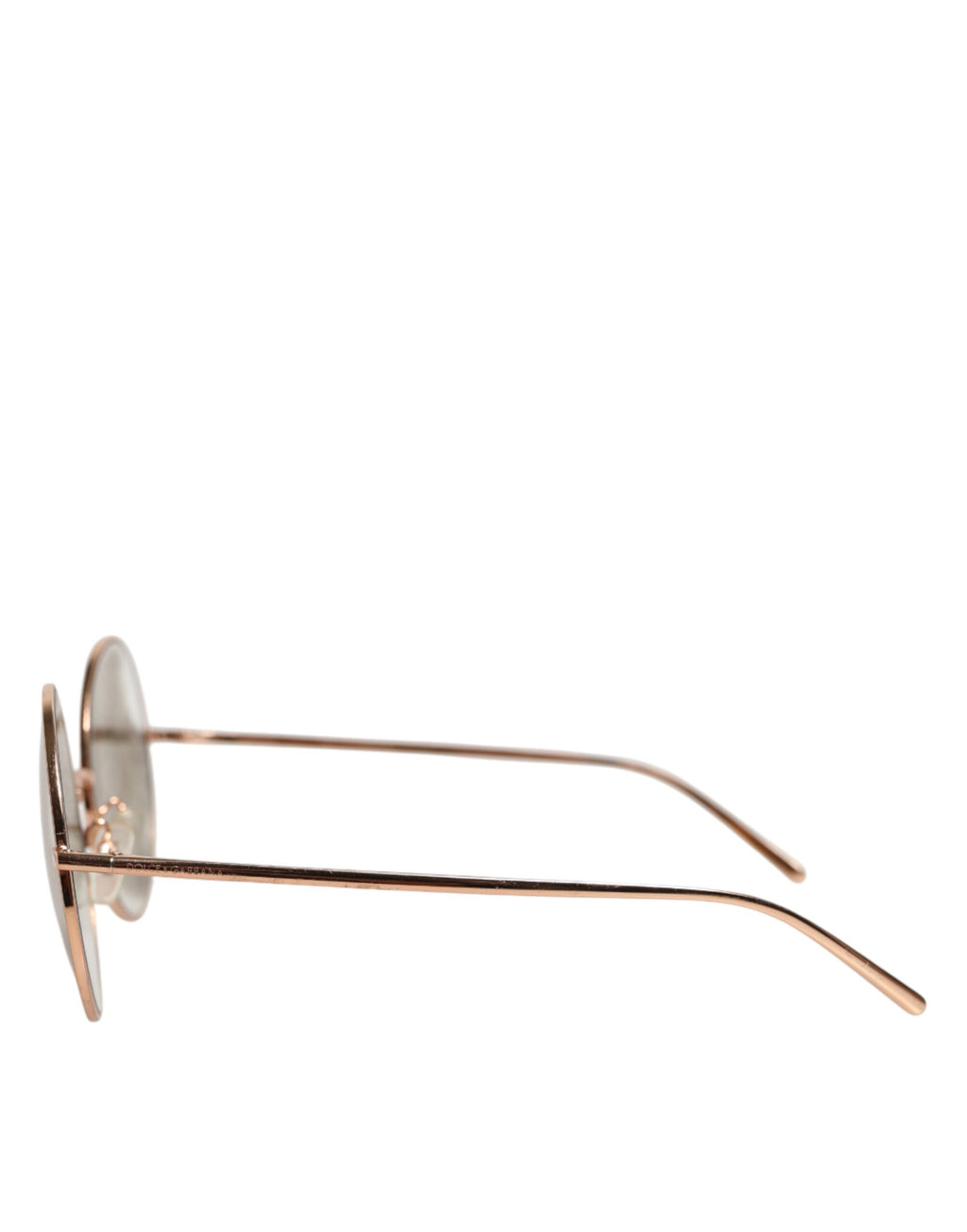 Rose Gold Plated Round Lenses Shades Eyewear Sunglasses