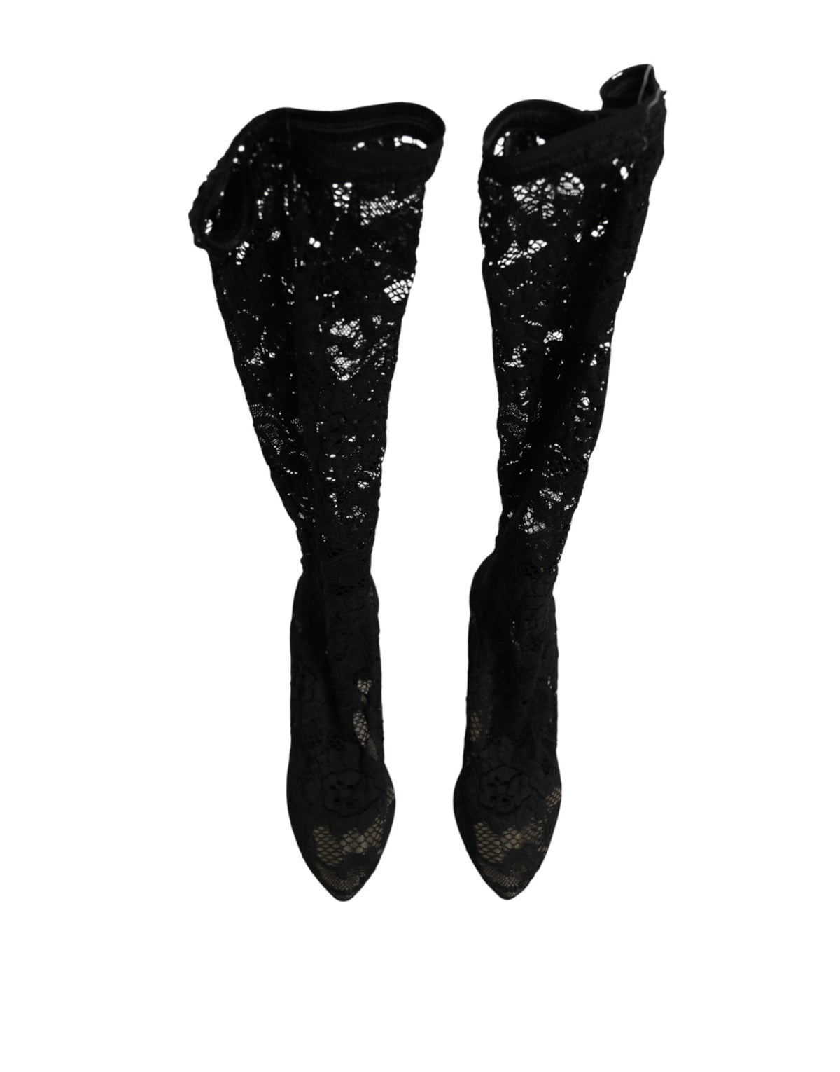 Black Pumps Taormina Lace Socks Boots Shoes