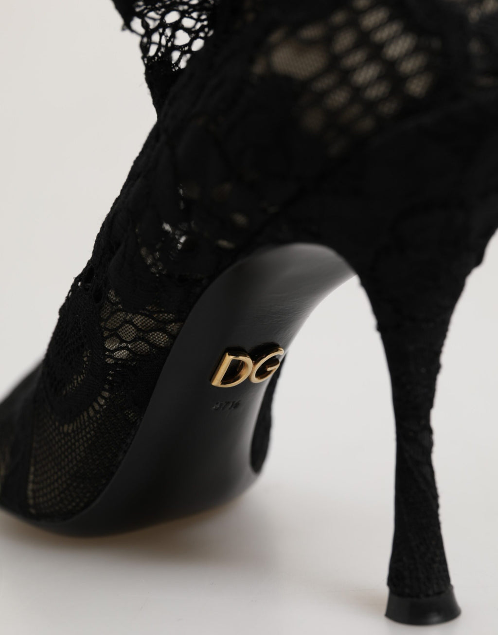 Black Pumps Taormina Lace Socks Boots Shoes