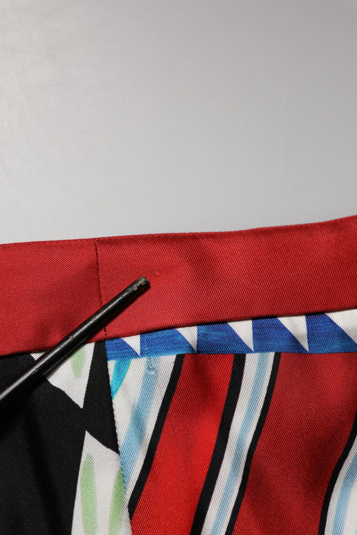 Multicolor Carretto Pattern Straight Pants