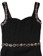 Black Embellished Sheath Mermaid Gown Dress