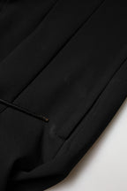 Black Viscose Bodycon Sheath Midi Dress