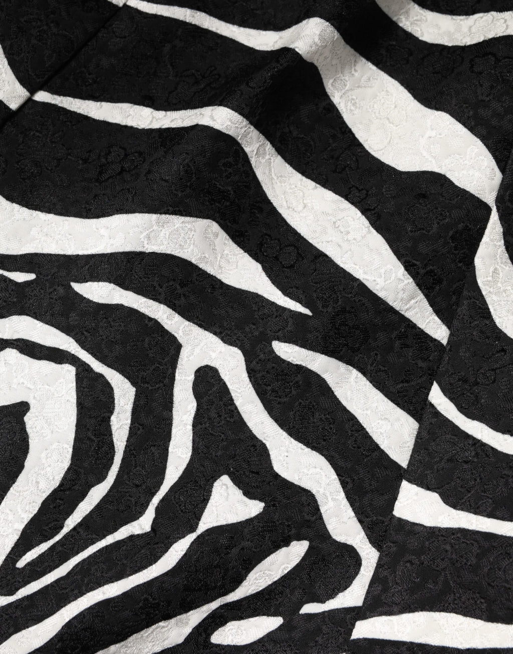 Black White Zebra Sleeveless A-line Dress