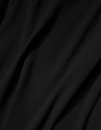 Black Square Neck Sleeveless Midi Dress
