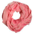 Pink Silk Rectangle Women Wrap Shawl Scarf