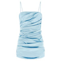 Blue Acetate Short Dress