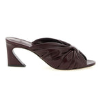 Bordeaux Lamb Leather Platform Sandals