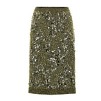 Green Viscose Mini Skirt