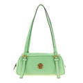 Bicolor Lamb Leather Shoulder Bag