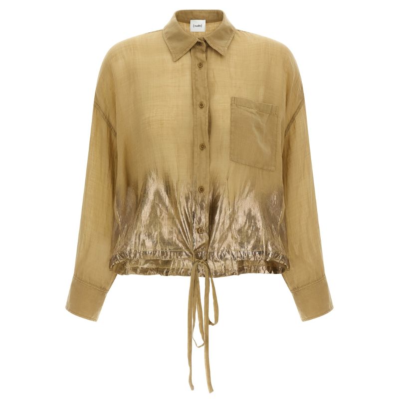 Brown Tencel Blouse
