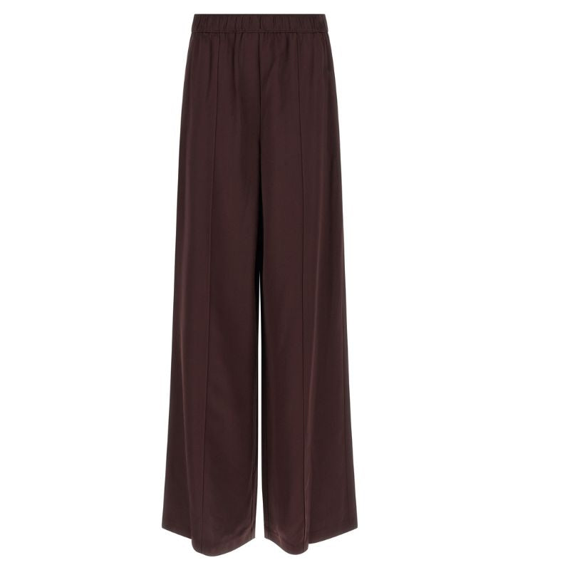 Bordeaux Viscose Casual Pants