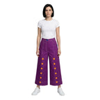 Bicolor Cotton Cropped Pants